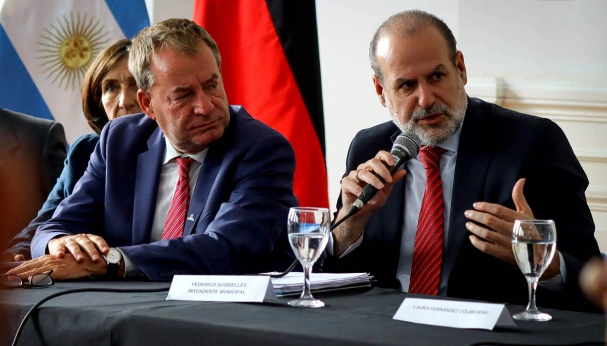 Susbielles recibió al embajador alemán y lanzó una campaña conjunta para relanzar a Bahía Blanca