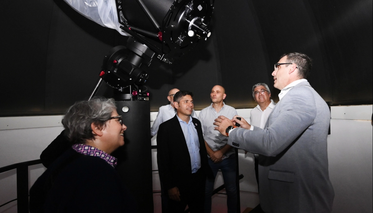 Kicillof inauguró un observatorio astronómico en Alberti y anunció un refuerzo en la inversión educativa