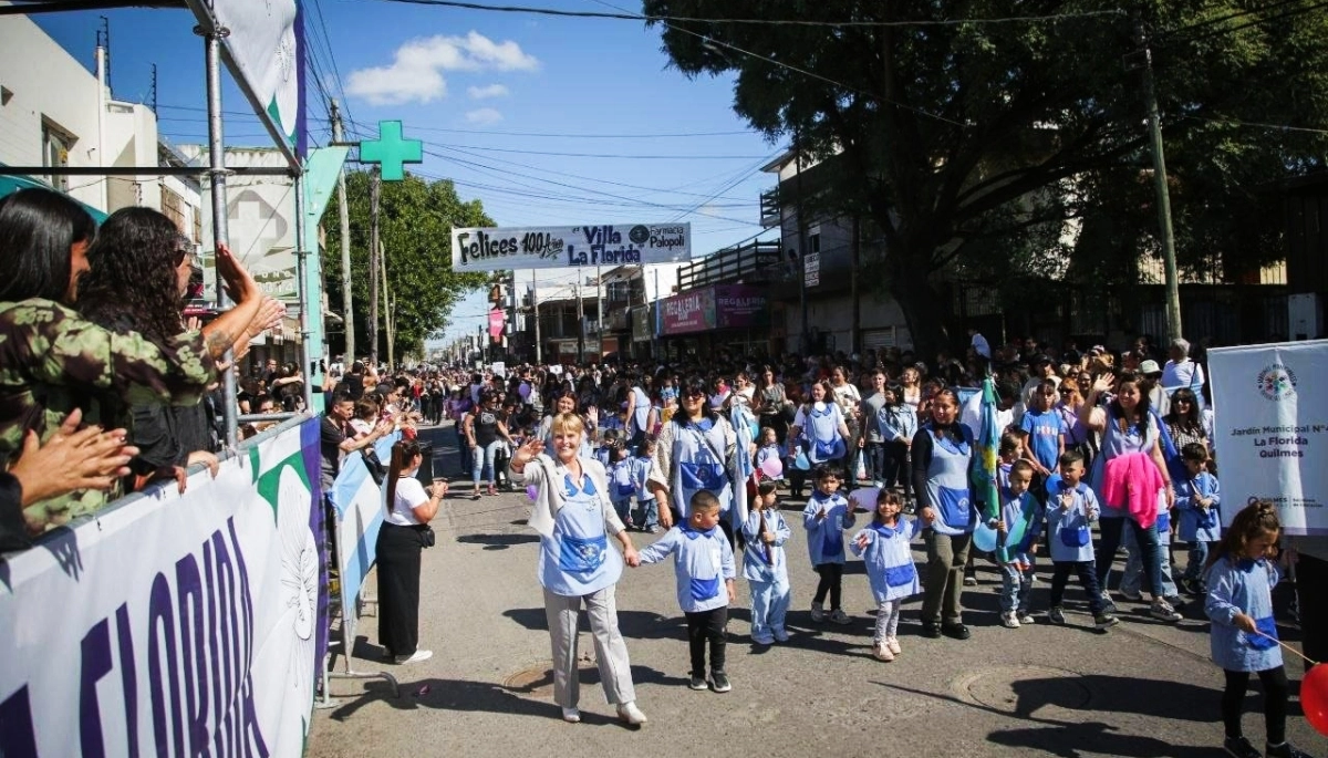 Quilmes de fiesta: Villa La Florida celebró sus 100 años con obras, desfile y música en vivo