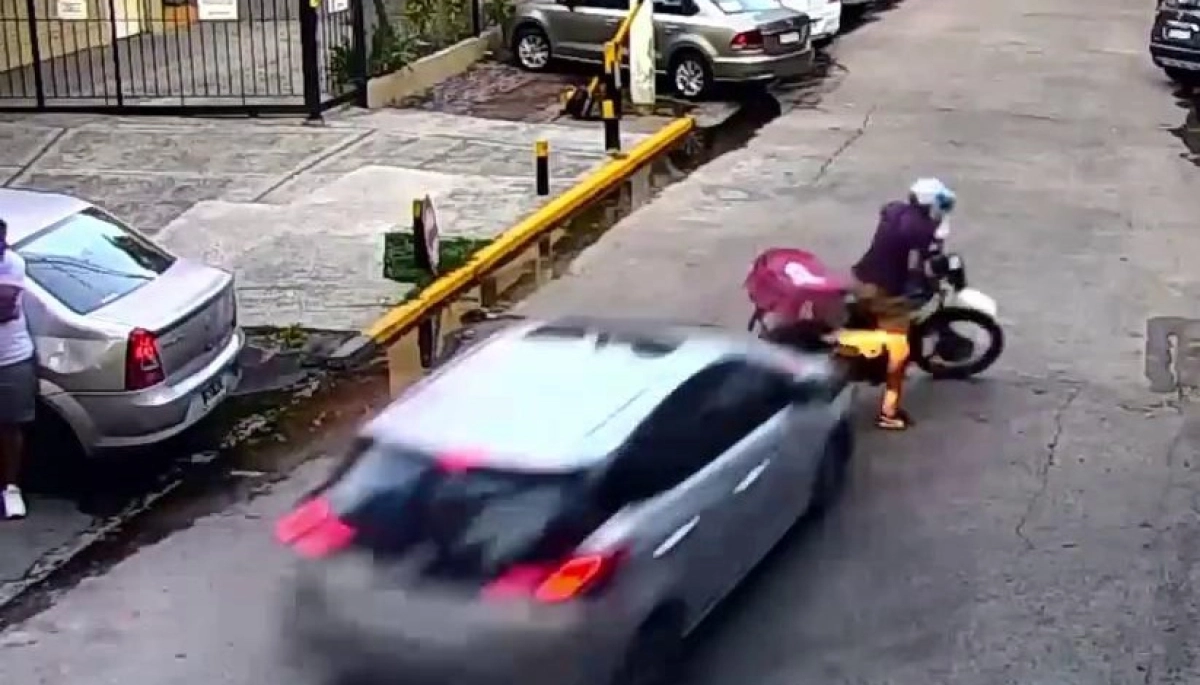 Una inesperada maniobra provocó un choque en el centro de Tigre