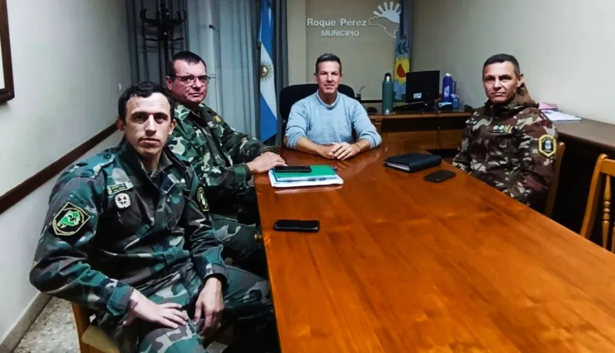 Más seguridad para Roque Pérez: Sciaini recibió a las nuevas autoridades policiales