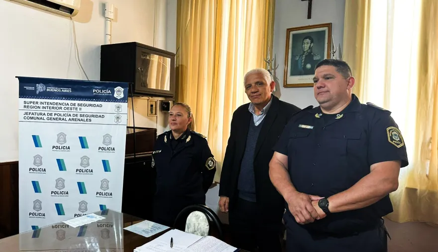 Nueva autoridad: General Arenales anunció el cambio en la jefatura de la Policía Comunal