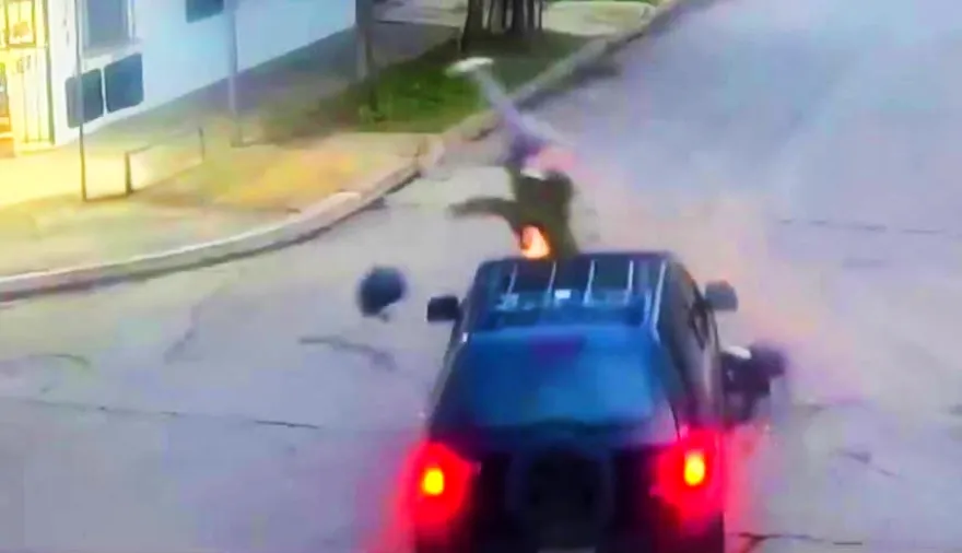Motociclista imprudente fue chocada por un automovilista en Don Torcuato