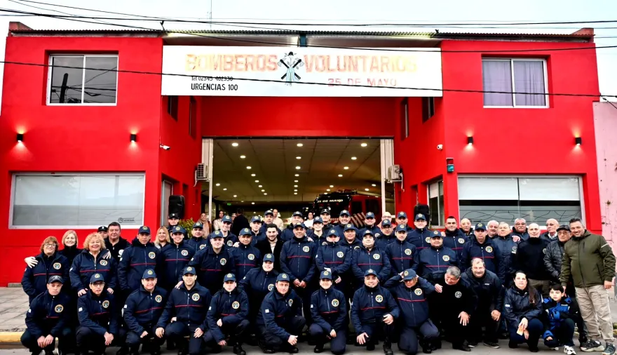 Egüen anunció un beneficio que impacta a los bomberos voluntarios de 25 de Mayo