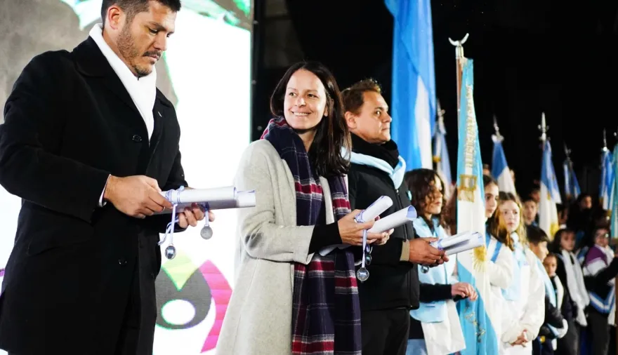 Más de 1400 chicos de Vicente López realizaron la promesa a la bandera en Tecnópolis