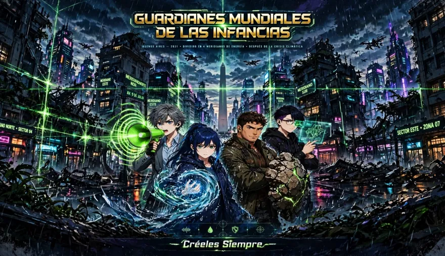 Guardianes mundiales: el anime argentino que enseña a los adultos a "Créeles Siempre" a las infancias