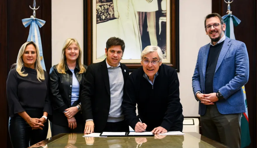 Alegre firmó un acuerdo con Kicillof por $650 millones destinado a maquinaria para General Villegas