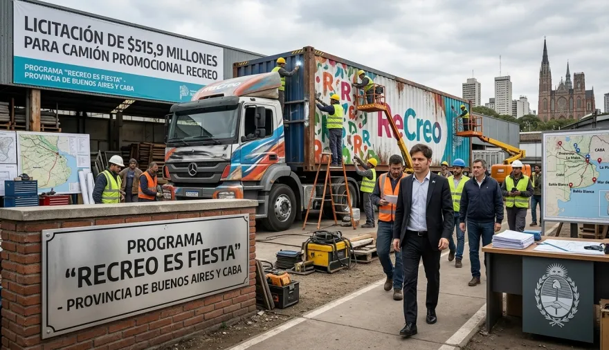 El gobierno de Kicillof licita un camión de publicidad por varios millones y generó otro frente de polémica