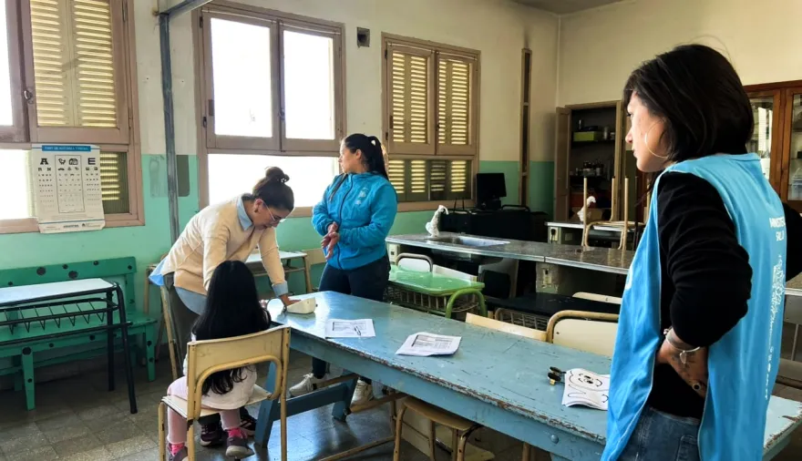 El plan de salud escolar bonaerense llegó a la escuela n°20 de Adolfo Gonzales Chaves