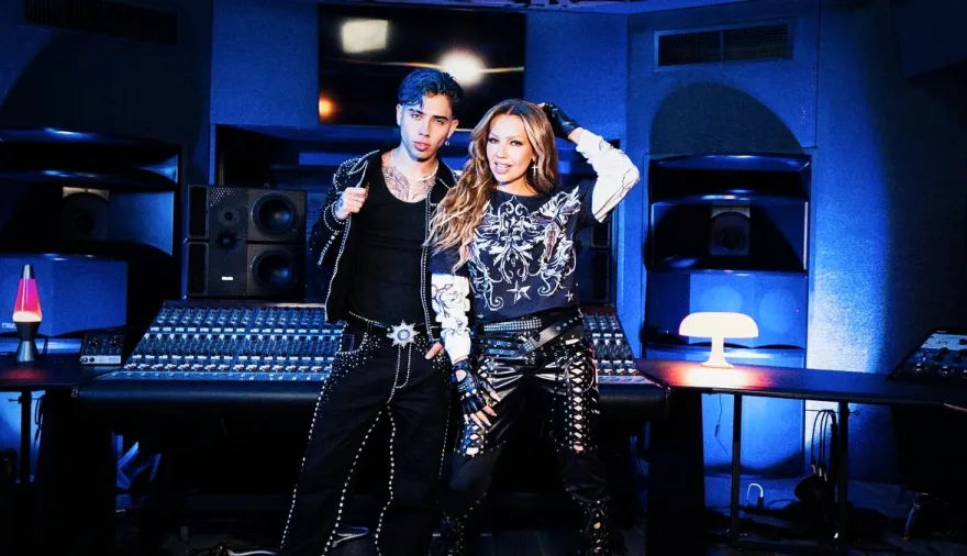 Nueva versión: Luck Ra y Thalía llevaron “A quién le importa” al ritmo del cuarteto