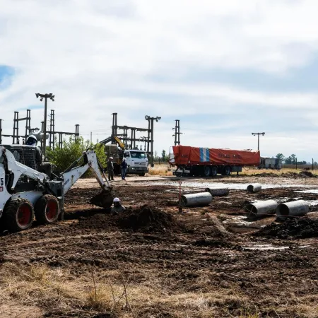 Proyecto clave: comenzó la ampliación de la Subestación Eléctrica de Rivadavia