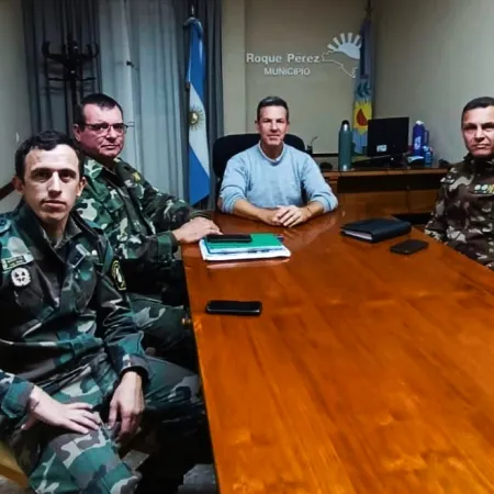 Más seguridad para Roque Pérez: Sciaini recibió a las nuevas autoridades policiales