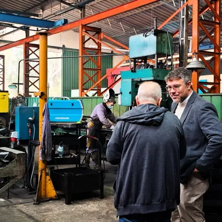 Hourcade visitó Tormecan y reforzó el proyecto del Parque Industrial de Magdalena