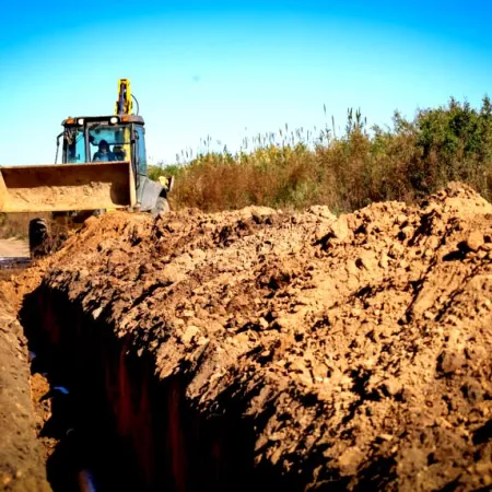 El Municipio de Pergamino sumó una nueva obra de cloacas en el barrio 12 de Octubre