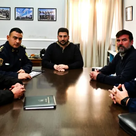 Egüen recibió a las autoridades policiales de 25 de Mayo y destacó el trabajo en materia de seguridad