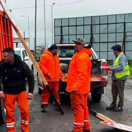 Sciaini puso en marcha los trabajos preventivos para la reparación de la Ruta Nacional 205 en Roque Pérez