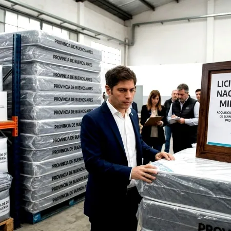 Polémica por la licitación de una millonaria compra de colchones y blanquerías en el gobierno de Kicillof