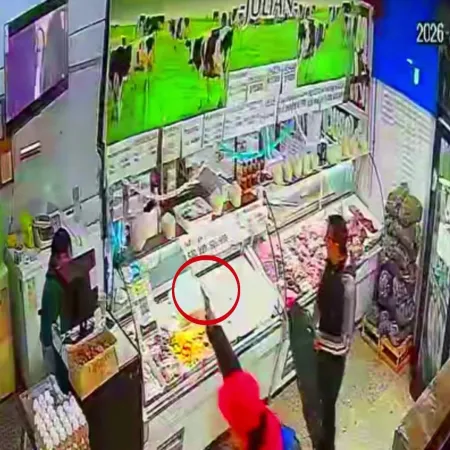 Robo en Merlo: balearon al carnicero, le pegaron a la cajera y la mujer los corrió con una cuchilla