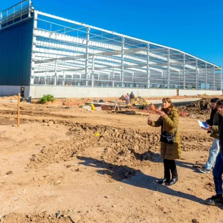 Andreotti acelera con una obra clave en el Parque Industrial de San Fernando