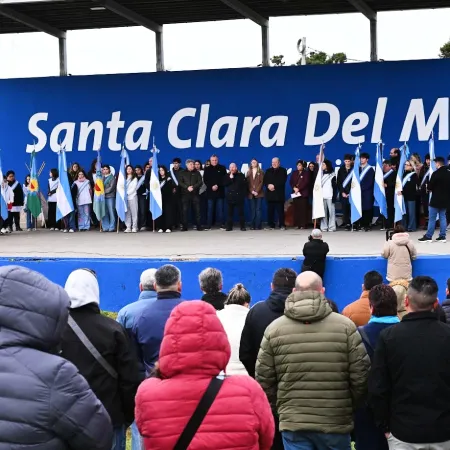 Wini encabezó el acto por el paso a la Inmortalidad del General José de San Martín en Mar Chiquita