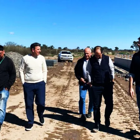 Infraestructura y conectividad en Roque Pérez: avanza la construcción de los puentes sobre el río Salado