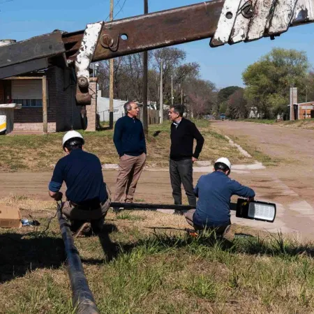 Limpieza, iluminación y obras hídricas: Juanci Martínez pone en marcha trabajos para Rivadavia