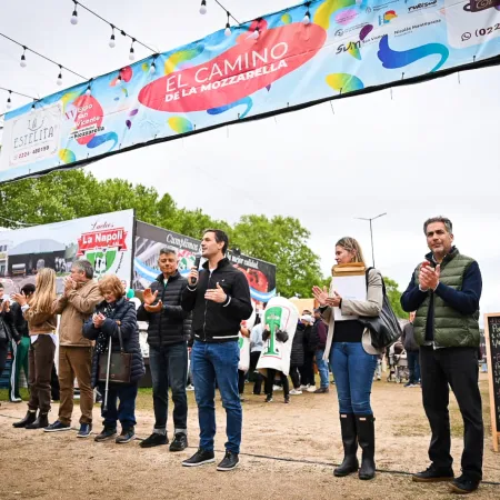 Mantegazza encabezó la celebración de una nueva edición de la Fiesta Provincial de la Mozzarella de San Vicente