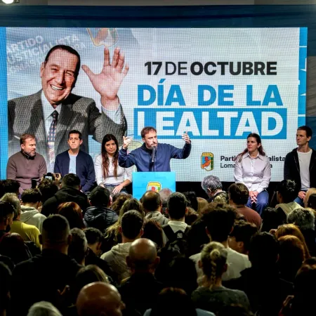 Otermín en el Día de la Lealtad: “Lo que hicieron con Perón ahora lo están haciendo con Cristina”