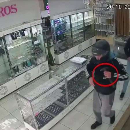 A punta de pistola y con martillazos, asaltaron una joyería en Merlo