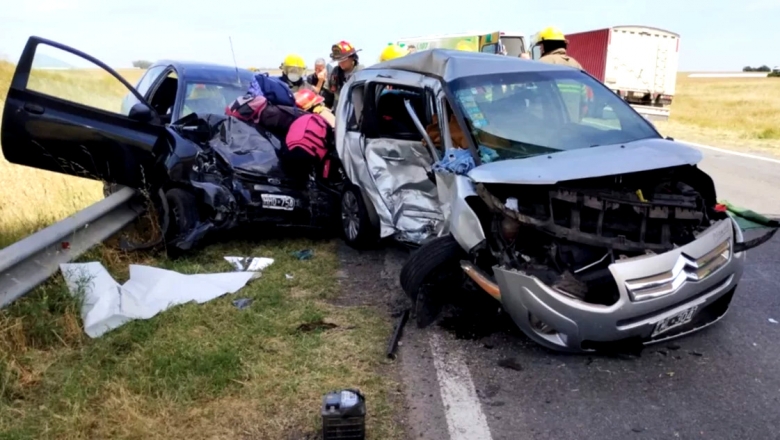 Accidente en la ruta 3: chocaron dos autos a la altura de Punta Alta y ...